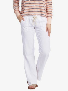 Oceanside - Flared Linen Trousers for Women  ARJNP03006