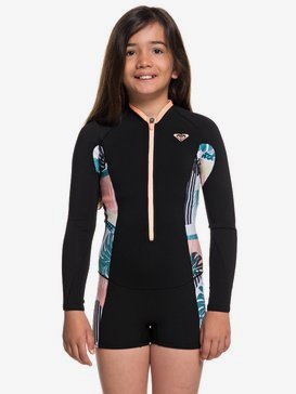 1.5mm POP Surf - Long Sleeve Front Zip Shorty for Girls 8-16  ERGW403006