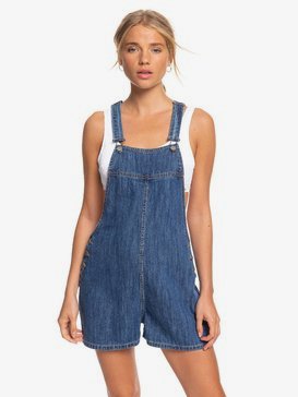 Feet On The Floor - Denim Dungaree Shorts  ERJDS03224