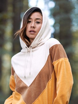 Chasing Waves - Velour Hoodie for Women  ERJFT04041