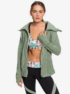 Electric Feeling - Hooded Zip-Up Fleece for Women  ERJFT04057