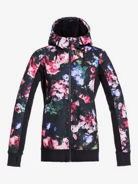 Frost Printed - Technical Zip-Up Hoodie for Women  ERJFT04212