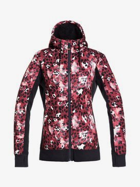 Frost Printed - Technical Zip-Up Hoodie for Women  ERJFT04212