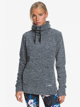 Snow Flakes Vibes - High Collar Polar Fleece for Women  ERJFT04260