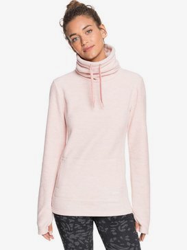 Snow Flakes Vibes - High Collar Polar Fleece for Women  ERJFT04260