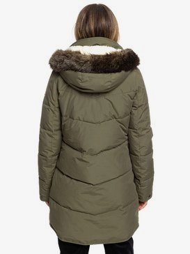 Ellie - Longline Hooded Waterproof Puffer Jacket for Women  ERJJK03289