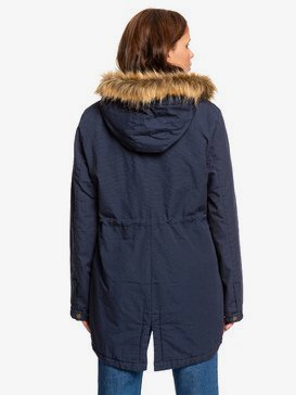 Sun Goes Down - Hooded Canvas Parka Jacket for Women  ERJJK03321