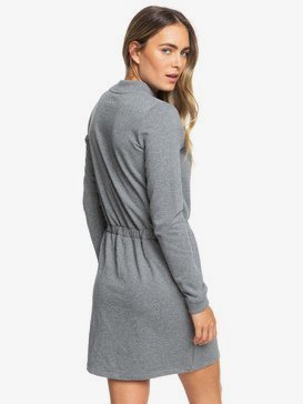 Truly Mine - Long Sleeve High Neck Sweatshirt Dress for Women  ERJKD03278