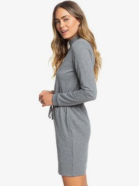 Truly Mine - Long Sleeve High Neck Sweatshirt Dress for Women  ERJKD03278