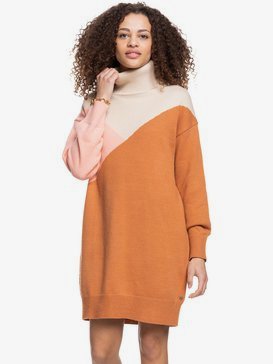 Full Of Colors Turtle Neck Sweater Dress