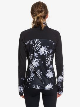 Lead By The Slopes - Technical Half-Zip Mock Neck Long Sleeve Top for Women  ERJKT03585