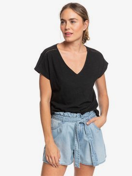 Starry Dream - Short Sleeve V-Neck Top  ERJKT03651