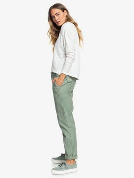 Remember The Travel - Boyfriend Fit Drop Crotch Trousers for Women  ERJNP03249