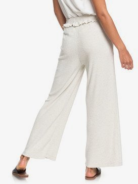 Pastel Sunset - Cosy Wide Leg Rib Knit Trousers for Women  ERJNP03283