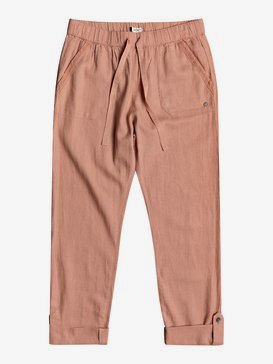 On The Seashore - Elasticated Linen Trousers  ERJNP03294