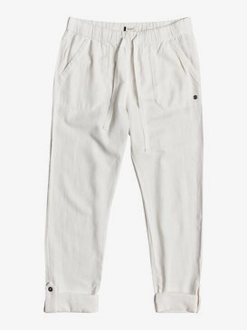 On The Seashore - Elasticated Linen Trousers  ERJNP03294