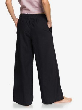 Great Past - Cropped Wide Leg Linen Trousers  ERJNP03319