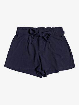 The South Side - High Waist Paper Bag Shorts  ERJNS03250