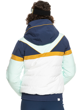 Veste Snowboard Morrow Femme 2 Pièces - Imperméable 8000mm - Taille L - Blanc/Saumon