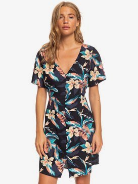Damage Love - Short Sleeve Buttoned Dress for Women  ERJWD03415