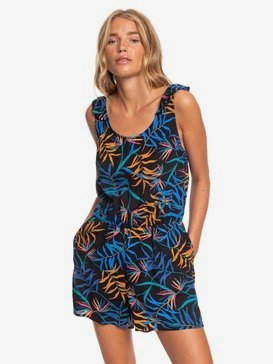 Rainbow Palm - Strappy Playsuit  ERJWD03417