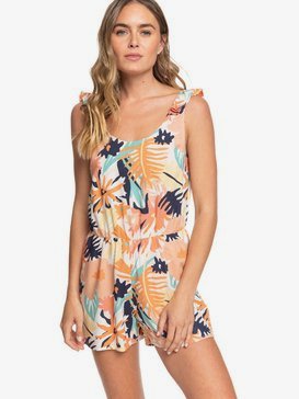Rainbow Palm - Strappy Playsuit  ERJWD03417