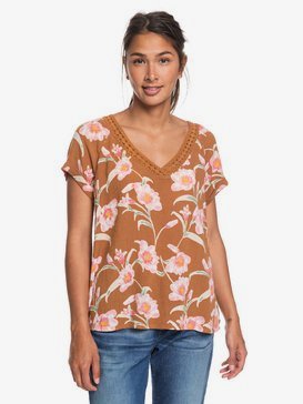 New Break Evasion - V-Neck Short Sleeve Top for Women  ERJWT03332