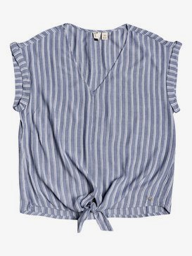 Born To Try - Short Sleeve Tie-Front Crepe Top  ERJWT03392