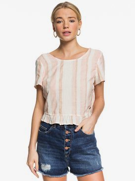 Ghost Away - Open Tie-Back Short Sleeve Top  ERJWT03400