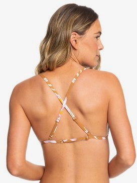 Printed Beach Classics - Fixed Tri Bikini Top for Women  ERJX303966