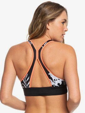 ROXY Fitness - Crop Top Bikini Top for Women  ERJX303976