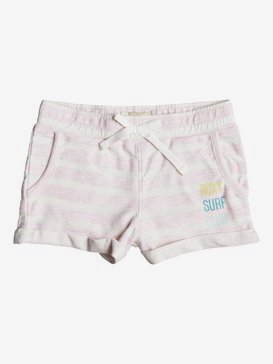 Laugh And Love Stripe - Sweat Shorts for Girls 2-7  ERLFB03044
