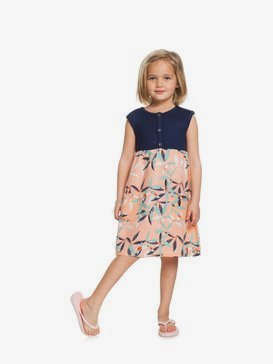 Sun And Waves - Midi Dress for Girls 2-7  ERLWD03056