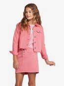 Roxy Womens Tigers Eyes Denim Jacket Erjjk03363