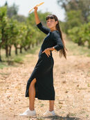 Honey Lips - Ribbed Dress for Women  ARJKD03241