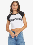 Lei Stripe Cropped Raglan Sleeve Baby T-shirt | Roxy