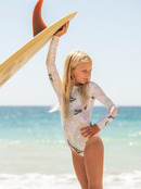 Lovely Senorita - Long Sleeve UPF 50 One-Piece Rashguard for Girls 8-16  ERGWR03231