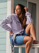 Midnight Circle - Denim Bermuda Shorts for Women  ERJDS03256