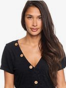 Wave And Tides - Buttoned Short Sleeve Dress  ERJKD03311