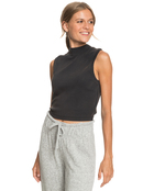 Spring Muse - Rib Knit Mock Neck Top for Women  ERJKT03763