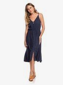 Sunset Beauty - Strappy Buttoned Midi Dress  ERJWD03441