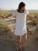 Pale Sun Rose - Short Sleeve Mini Dress for Women  ERJWD03532