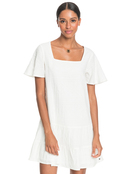 Pale Sun Rose - Short Sleeve Mini Dress for Women  ERJWD03532