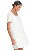 Pale Sun Rose - Short Sleeve Mini Dress for Women  ERJWD03532