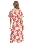 Sunny Memories - Midi Length Short Sleeve Dress for Women  ERJWD03562