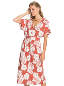 Sunny Memories - Midi Length Short Sleeve Dress for Women  ERJWD03562