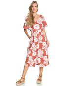 Sunny Memories - Midi Length Short Sleeve Dress for Women  ERJWD03562