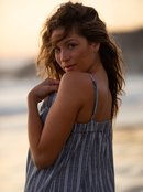 Golden Allure - Strappy Midi Dress for Women  ERJWD03589