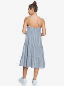 Golden Allure - Strappy Midi Dress for Women  ERJWD03589