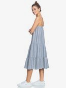 Golden Allure - Strappy Midi Dress for Women  ERJWD03589